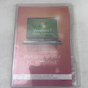 Microsoft Windows 7 Home Premium 64-bit‎ Service Pack 1 OEM DVD with Manuals